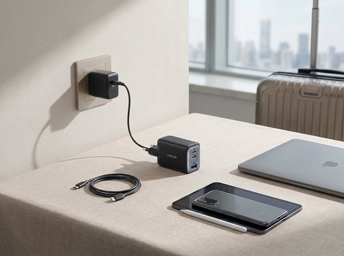 Anker Nano 65W USB C Ladegerät, 3-Port PPS Schnellladegerät, iPad Ladegerät, Kompaktes Netzteil für MacBook Pro, iPad Pro, Galaxy S20, Dell XPS 13, Note 20, iPhone 17/16/15 Series,Pixels