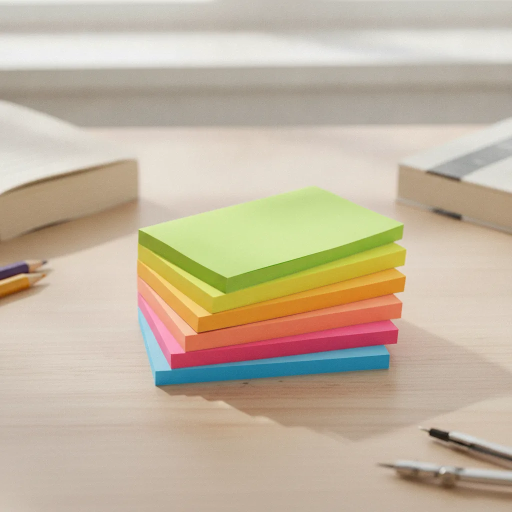 Haftnotizen 7,6x12,7 cm, 6 Farben, 480 Blatt
