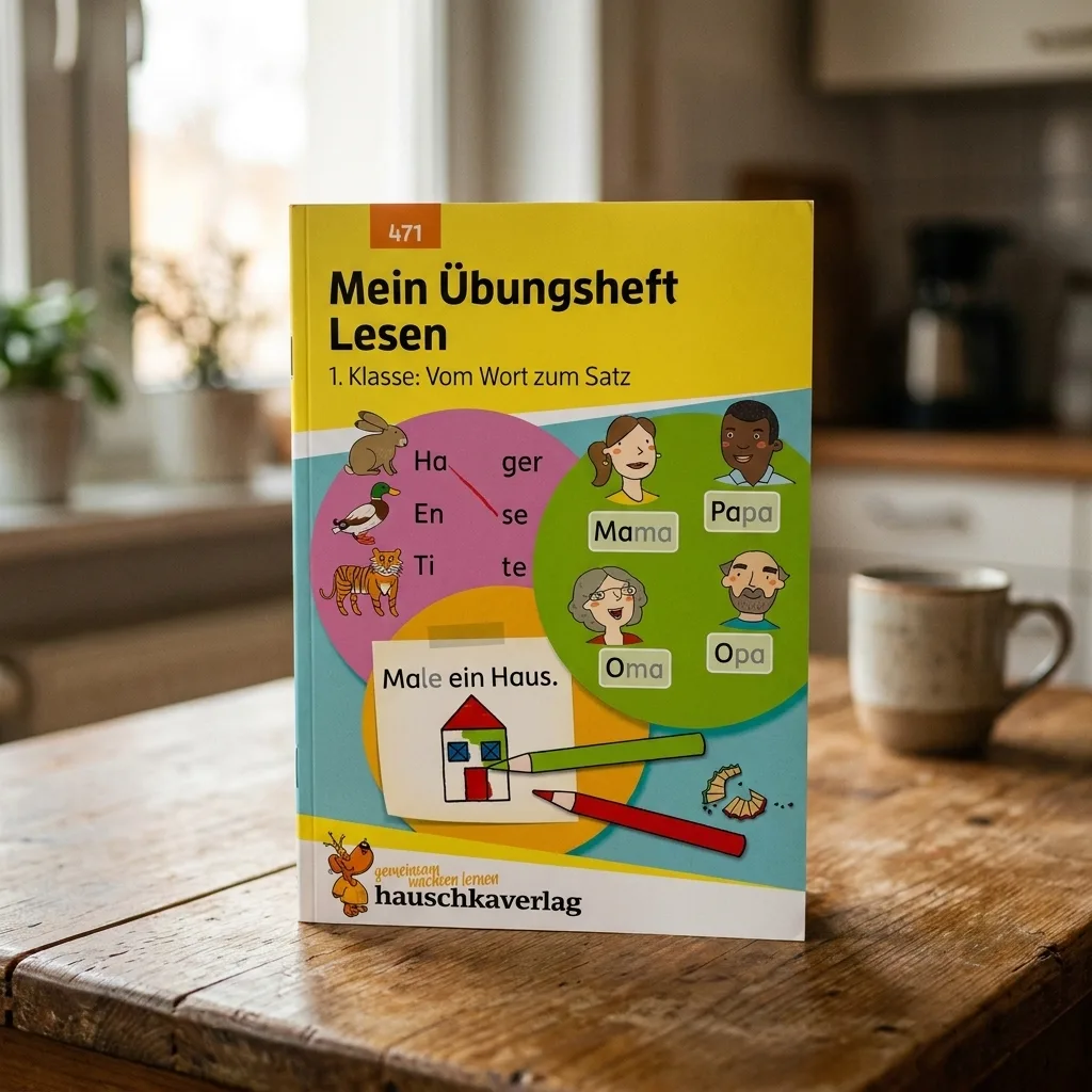 Mein Übungsheft Lesen 1. Klasse - Vom Wort zum Satz: Lese-Aufgaben mit Lösungen - Silben lesen lernen (Lernhefte zum Üben und Wiederholen, Band 471)