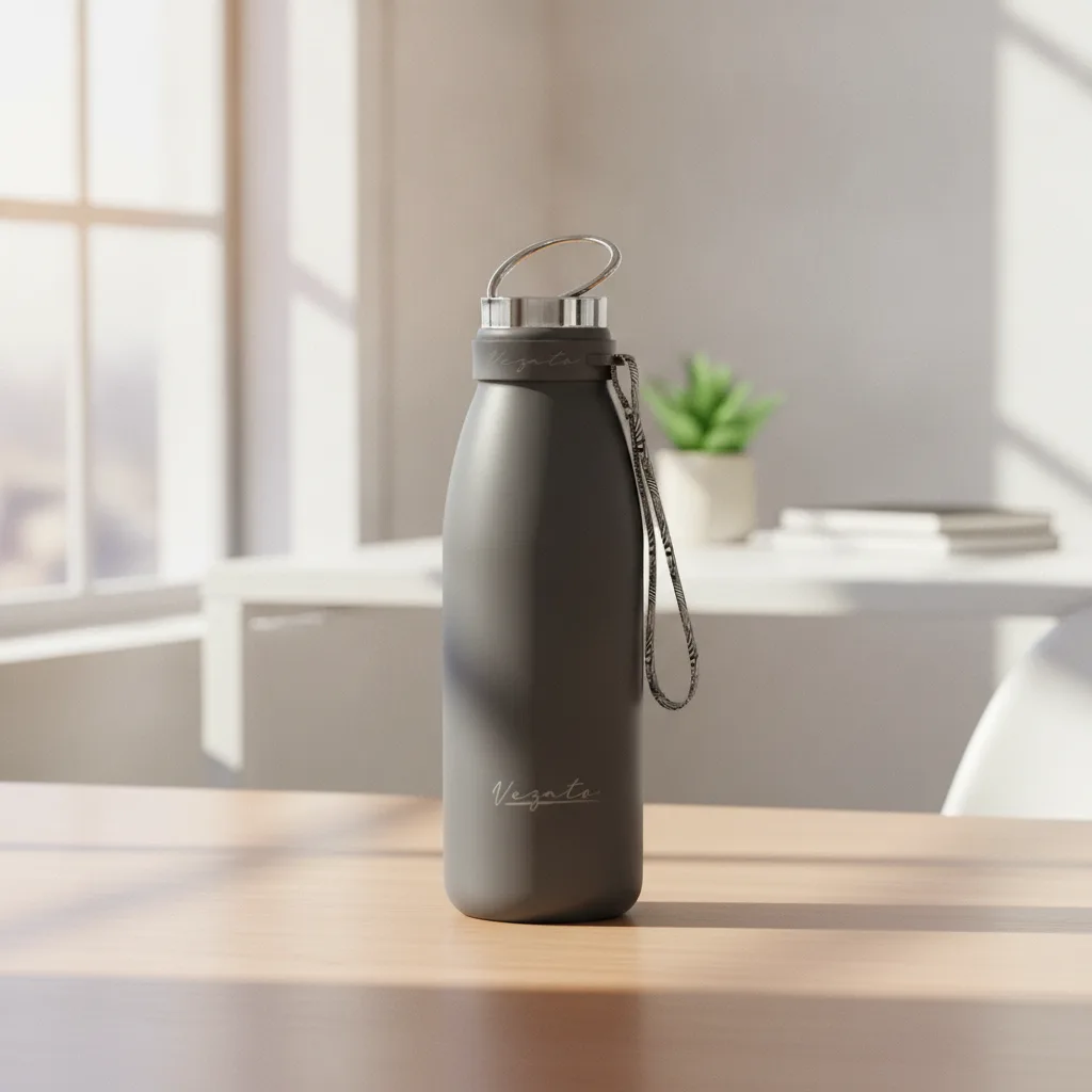 Vezato Trinkflasche Edelstahl 1L