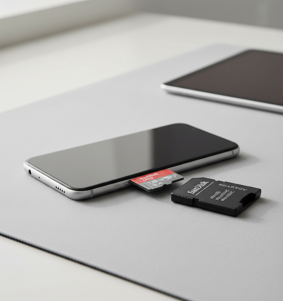 SanDisk Ultra Android microSDXC UHS-I Speicherkarte 128 GB + Adapter (Für Smartphones und Tablets, A1, Class 10, U1, Full HD-Videos, bis zu 140 MB/s Lesegeschwindigkeit) single Pack