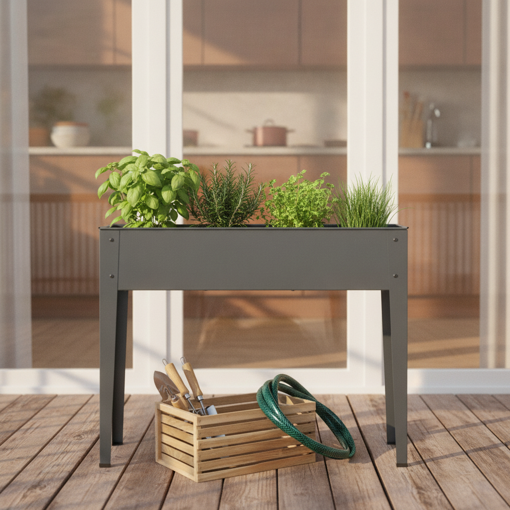Arebos Hochbeet Balkon Terrasse