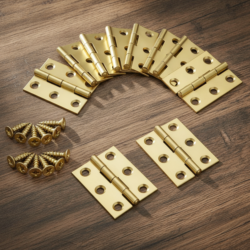 Anstore Klappscharniere Gold 44×32mm Edelstahl 270°