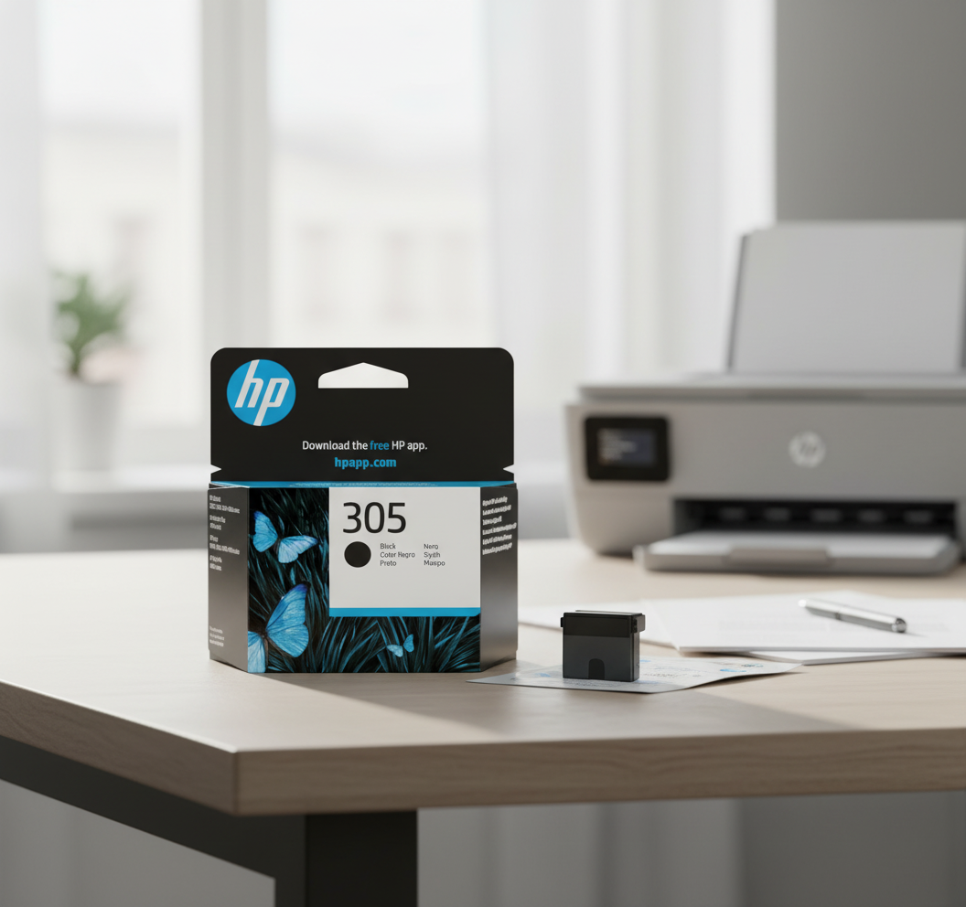 HP 305 (3YM61AE) Original Druckerpatrone Schwarz für HP DeskJet 27xx, 41xx, HP Envy 60xx, 64xx