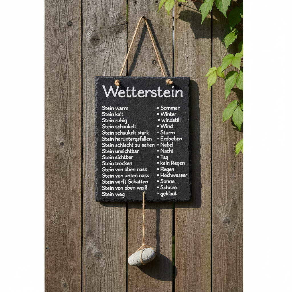 Cepewa Schiefertafel Wetterstation